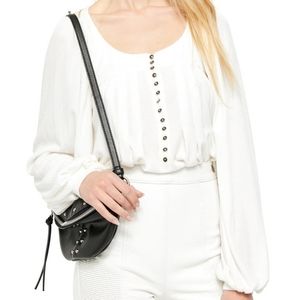 Free People: Devin Knit Blouson Long Sleeve Henley